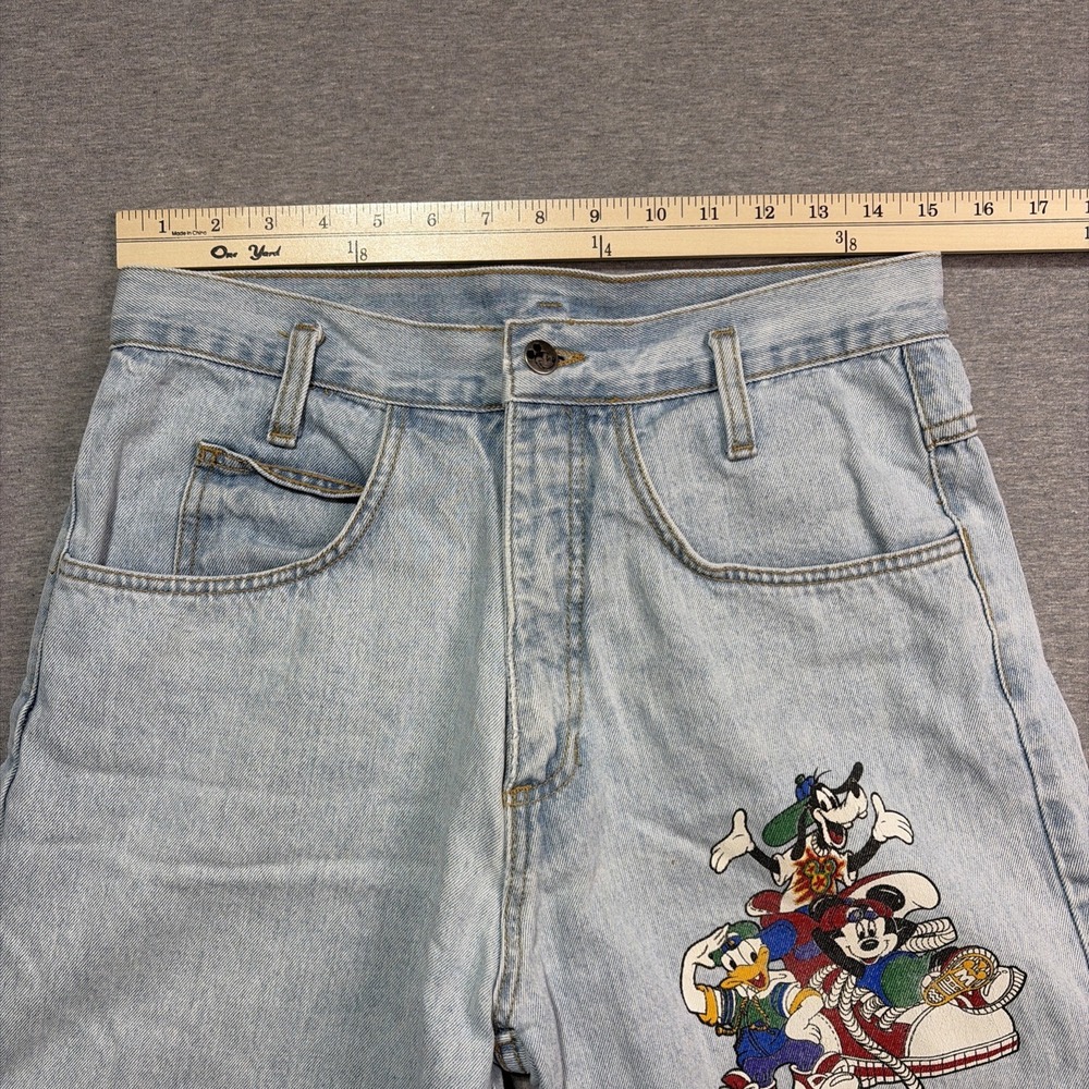 Vintage Disney Mickey Mouse Long Jean Denim Shorts - Medium - Picture 6 of 16